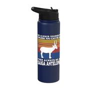 Animal Saiga Antelope Motif Saiga Antelope Stainless Steel Insulated Water Bottle