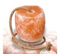 Animal Salt Organic Himalayan Animal Horse Lick 2X Natural Pink Salt, Natural shape salt with strong hanging Rope, Suitable for all Animals, (1-2KG)