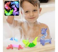 Animal sensory toys, autism sensory equipment for Autism with LED Light, 4PCS Glow Animal sensory toys for Christmas Halloween Birthday