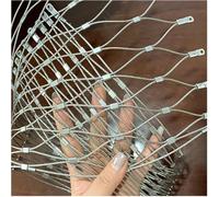 Animal Separation Net Flexible Stainless Steel Wire Mesh Rope Safety Net 304 Stainless Steel Fall Protection Rope Net (Dimension: H1xL5m)