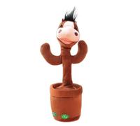 Animal-series Electric Plush Doll, Music Plush Toy with Singing, Dancing, Speech Mimicry and Sound Functions, Soft Flashing Lights, Battery-operated Entertainment and Learning Toy for Children