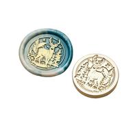 Animal Series Waxed Seal Stamp Lovely Bear Sealing Waxed Stamp For Invitation Envelopes Cards Photo Letter Decoration Brass Head Sealing Animal Series Wax Seal For Card Photo Album
