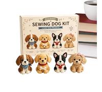 Animal Sewing Kit for Beginners - Felt with Animals Suitable for Beginners - Creative Set for Children | Ideal for Adult Boys and Mothers DIY Projects Desk Decorations Fe