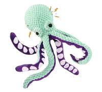 Animal Shape Pet Toy - Crinkle Sound Fabric, Squeaky Tow Game Octopus Design Plush Cheese for Large Breeds or Puppies Promotes Playtime at Home, Garden, Water Parks or Road Trips