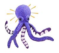 Animal Shape Pet Toy - Crinkle Sound Fabric, Squeaky Tow Game Octopus Design Plush Cheese for Large Breeds or Puppies Promotes Playtime at Home, Garden, Water Parks or Road Trips