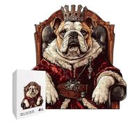Animal Shape Puzzle Toy, Dog Theme Jigsaw Board, Creative Mind Challenge Game Kit, Premium Wooden Brain Teaser Set, Decorative Artistic Style Design for Office Travel Relax Use