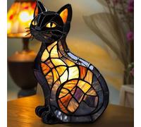 Animal Shape Table Lamp Bohemian Resin Animal Shape Bedside Lamp Night Light, Dog Cat Series Art Night Light Bedroom Decoration Crafts USB Lamps Festival Fun Gift