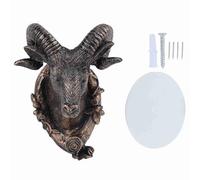 Animal Shape Wall Hanging Hook Adorable Retro Style Coat Hat Clothes Rack Decorative Resin Hooks for Bathroom Bedroom Living Room Antique Gold Horse Goat Shape 6.2x9.5x11cm (Goat (antique gold))