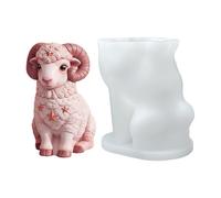 Animal Shaped Candle Mold - 3D Sheep Silicone, High Definition Wool Texture, Flexible Easy-Release Resin Supplies, Plaster Ornament Sculpting Tool | for DIY Lovers