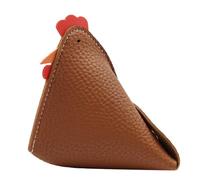 Animal Shaped Coin Purse - Rooster Coin Purse | PU Leather Chicken ?urse, Key Case with Buckles, Animal Shaped Gift Accessory, Multi-Purpose Storage Pouch for Keys, Cards, Cash