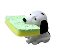 Animal-Shaped Dog Sponge Holder with Sponge - White Dog with Black Spots - Fun Kitchen Counter Organizer, Novelty Gift Idea by Dependable Industries Inc. Essentials