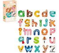Animal-Shaped Magnetic Alphabet, Educational Jumbo Animal Magnetic Letters for Kids, Jumbo Magnetic Animal Transportation Number Letters Spelling Learning Toys for Fridge (Lower Case)