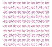 Animal Shaped Paper Clips, 100 Pcs Cute Metal Bookmarks, Pink Pig Design - Rust, Multi Purpose for File Classification and Scrapbooking