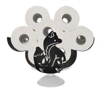 Animal Shaped Toilet Roll Holder | Loo Roll Holder Free Standing | Metal Toilet Paper Roll Holder Bathroom Tissue Paper Roll Storage Container Holds Up To 7 Rolls For Bathroom, Home, Kitchen