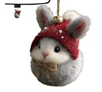 Animal Shaped Tree Decorations, 2D Acrylic Handmade Pendant | Animal Hanging Decorations | for Home Farm Holiday Bedroom Party Outdoor Wall Indoor Decoration