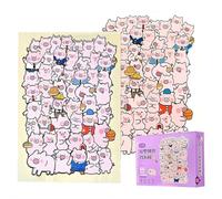 Animal Shaped Wooden Jigsaw Puzzle, Unique Animal Shape Woodens, Detailed Cat-Themed Pieces, Cute Cats Jigsaws Puzzles Decorative