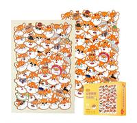 Animal Shaped Wooden Jigsaw Puzzle, Unique Animal Shape Woodens, Detailed Cat-Themed Pieces, Cute Cats Jigsaws Puzzles Decorative