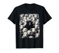 Animal Sheep Black Value Graphic T-Shirt, Men, Black, M