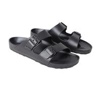 Animal Shore Men's Sliders - Slip-On, Lightweight Sandals with EVA Cushioning - Summer, Beach, Outdoors Black Adult Shoe Size 12