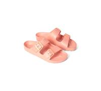 Animal Shore Women's Sliders - Lightweight Slip-On Sandals with EVA Cushioning - Spring Summer, Beach, Walking & Outdoors Coral Adult Shoe Size 6