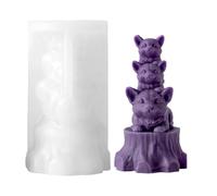 Animal Silicone Candle Mold,Cute and Stackable Reusable 3D Decorations | Reusable Animal Figures - For Thanksgiving Birthday Offices Home Bedroom