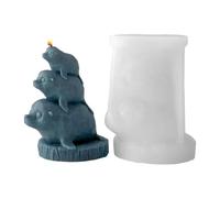 Animal Silicone Candle Moulds, 3D Cute Stackable Reusable Mould, Animal Figures Candle Moulds - for Thanksgiving Holiday Party Offices Home Room Desk Desktop School