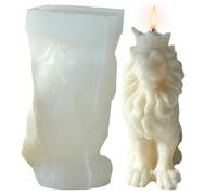 Animal Silicone Mold - 3D Lion Candle Form, Resin Soap Chocolate Maker | Cute Scented Wax Casting Mold for Candle Soap Candy Chocolate Craft Party Decor Creative Use