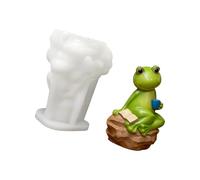 Animal Silicone Mold Frogs Design Without Cutting Needed Creative Crafting Projects for Tabletop Garden Decoration Art Gift Mold