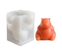 Animal Silicone Molds, 3D Capybara Molds, 2.48 x 2.44 x 2.13 inches Flexible Non-Stick Resin Casting, Mold Maker for Soap Wax Chocolate Cement Clay Crafts, Crafters and Bakers