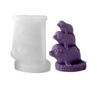 Animal Silicone Molds - 3D Stackable Cute Resin Casting Forms, Flexible Candle Making Tray | Reusable Soft Material Easy Release Design Ideal for Holiday Birthday Party Decoration Suitable for Office