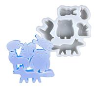 Animal Silicone Molds,Epoxy Resin Mould for Crafts | Cement Mould Silicone for Plaster Kids Artists Adults Craft Enthusiasts Art Teachers Creative Students Party Planners