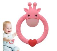 Animal Silicone Teether, Silicone Deer Antler Teething Toy for Girls, Deer Antler Teether, Teether Toys for Girls, Deer Shaped Teething Toy, Ease Grabbing, Food Grade, Massage Gums
