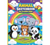 Animal Sketchbook for Creative Kids Ages 4-6: 70+ Mini Animal Coloring Inspirations and Blank Pages for Drawing and Imagination