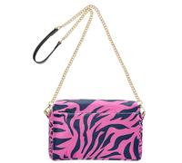 Animal Skin Leopard Purple Black Fashion Small Crossbody Bag Women Vegan Leather Cross Body Purse Zip Ladies Shoulder Handbags