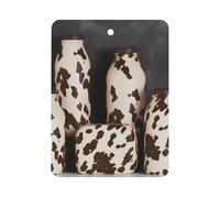 Animal Skin Milk Cow Print Car Air Freshener Hanging, Long Lasting Scented Car Aromatherapy Tablets, Square Fragrance Scented Cards for Vehicles, Bedroom, Wardrobe White-style