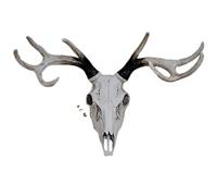 Animal Skull Cow Bison Skull Head Wall Hanging - Rustic Bull Skulls Art for Lodge Decor with Western Native American-Themed(B)
