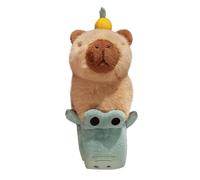 Animal Slap Bracelets, Plush Animal Slap Bracelet - Cute Capybara Plush Toy, Capybara Stuff, Animal Bracelet for Birthday, Thanksgiving, Christmas, Bikes, Se référer au descriptif, PP cotton, short