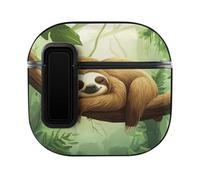 Animal Sloth Bluetooth Headphone Case Earphone Protective Cover with Magnets Lock Compatible with Airpods 4