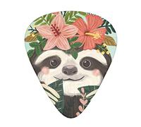 Animal Sloth Mint Green The guitar pick, for acoustic, electric, bass guitars - natural touch, 12 pack, multi-color.