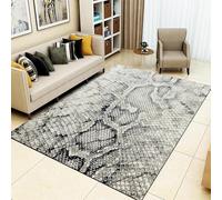 Animal Snake Modern Living Room Rug 40 X 60 Cm 3D Printed Area Rug Flannel Bedroom Rug Decoration Men Boys Room Game Floor Mat Anti-Slip Kitchen Bathroom Rug Pad Door Mat -610346367075