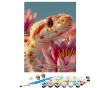 Animal Snake Paint by Numbers for Adults With Frame, Paint by Numbers, Easy Diy Oil Painting Kits on Canvas with Brushes, Hobbies for Women, Painting for Home Wall Decor Gifts 16x22 in BJHDK185