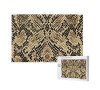 Animal Snake Skin Art,1000 Pieces Wooden Jigsaw Family Game Jigsaw Puzzles for Adults Teens Home Decor
