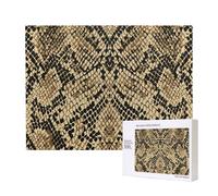 Animal Snake Skin Art,500 Pieces Wooden Jigsaw Family Game Jigsaw Puzzles for Adults Teens Home Decor