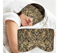 Animal Snake Skin Art, Sleep Mask for Home Travel, Full Eye Covers Light Blocking Eye Mask Sleep Eye and Ear Muffs