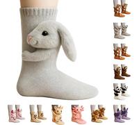 Animal Socks,3D Knitted Sloth Sock, Hugging Socks by Hand-Crocheted, Cozy Animal Sock for Christmas stocking for Women