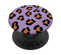 Animal Soft Purple Cheetah Print Leopard Design PopSockets Swappable PopGrip