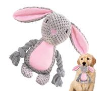 Animal Soft Toys, Soft Toys for Kids, Plush Squeaky Dog Toy, Chattering Chew Plush Dog Toys, Dog Chew Toy with Squeaker, 3.94x2.36x9.45 Inches Squeaky Dog Toy for Interactive Play and Chewing