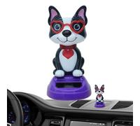 Animal Solar - Desktop Cartoon Figure, Solar Powered Oscillating Toy, Cute Decoration Automatically with a Board Bread | with Table Dancing Head for Home and E