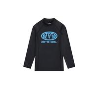 Animal Sonny Kids Rash Vest - Quick Drying Top with UPF 50+, Chlorine & Saltwater Resistant - for Spring, Summer, Beach, & Surf Jet Black Kids Size 5-6 Years