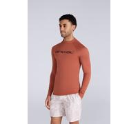 Animal Sonny Mens Logo Rash Vest - Orange - Orange - Size: XXL